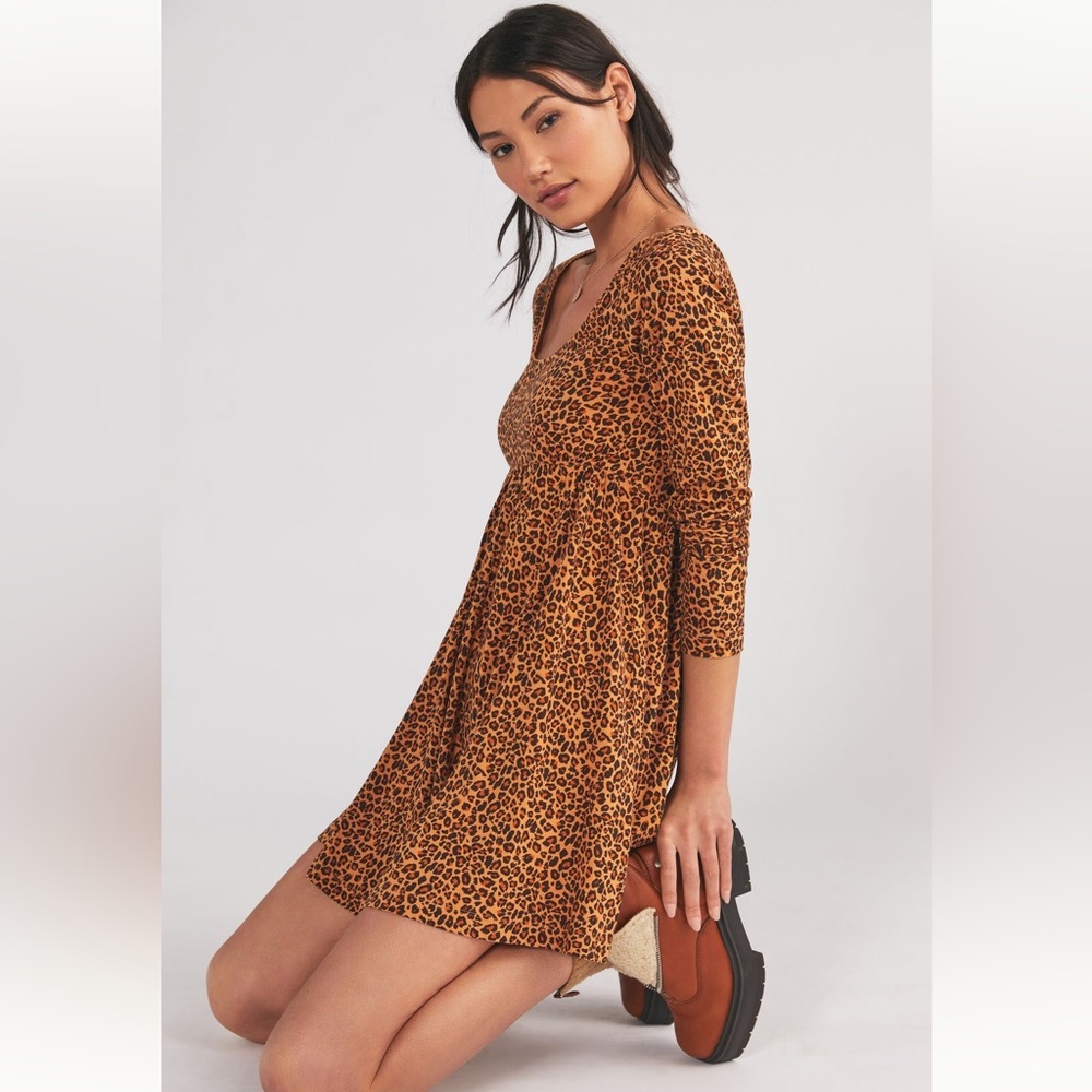 Anthropologie Daily Practice Square-Neck Mini Dress Size Small